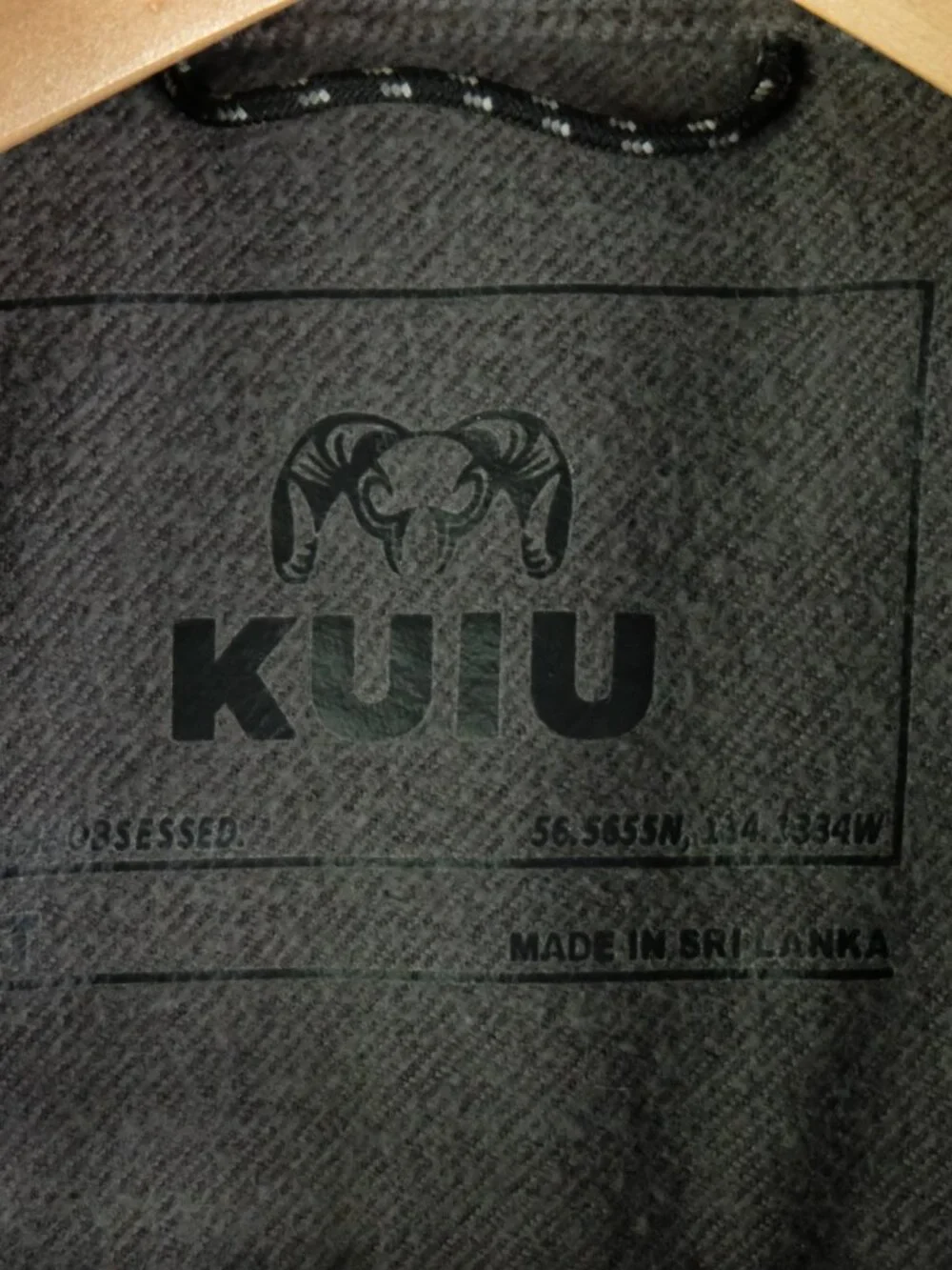 Kuiu Flannel Shirt Mens Extra Large Tall Gray Green Button Up Cotton Wool - Picture 7 of 10